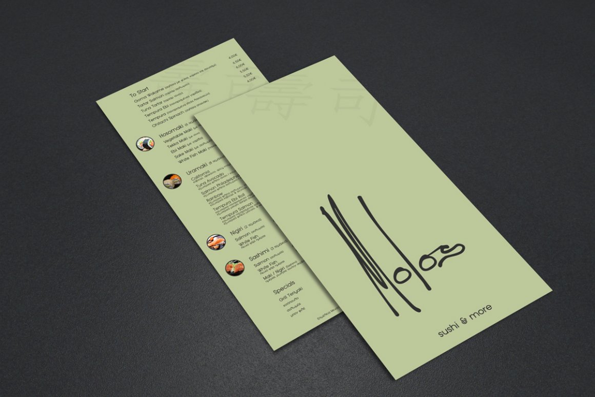 Sushi Menu // Molos Ioannina